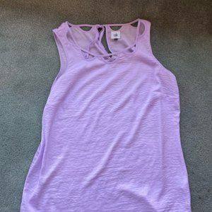 Cabi Cutout Top #5909 Lavender - Size Medium